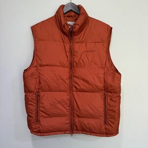 Quest Mens Puffer Vest Full Zip‎ Sleeveless Goose Down Quilted L outdoor winter